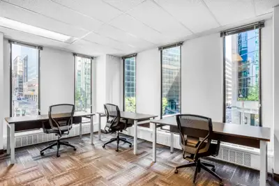 Productive workspace for three that comes with everything taken care of. Make a home for your busine...