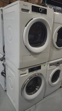 Whirlpool washer dryer stackable condo  size 24" with warranty