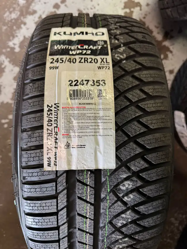 Four New 20″ 5x114.3 RTX Zenith Wheels w/ 245/40R20 Kumho Winter in Tires & Rims in Oakville / Halton Region - Image 6