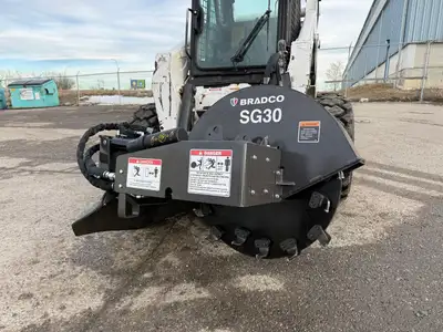 . CALL FOR SALE PRICE! BRADCO SG30 HIGH FLOW SKID STEER STUMP GRINDER - IN STOCK! THE MOST HD STUMP...