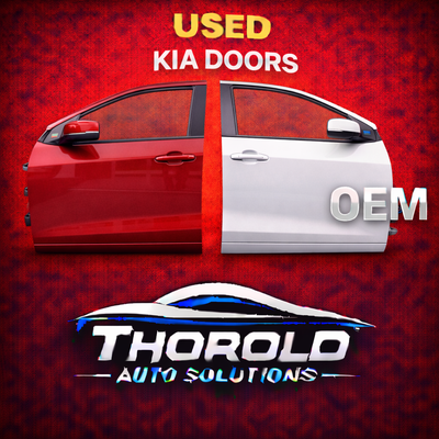 OEM used door assembly removed from a Kia vehicle and professionally inspected. Front and rear assem...