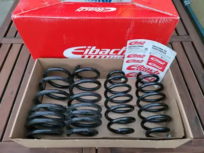instock! Eibach Pro-Kit for 17-18 Tesla 3 Long Range (RWD) 1.2in Front & Rear , open box special $40...