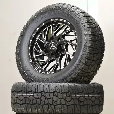 225 235 245 255 265 275 285 45 50 55 60 65 70 75 16 17 18 20 22 33 35 1250 BRAND NEW 20x9 inch Armed...