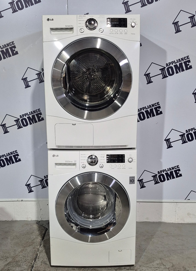 Used LG Washer & Dryer Ventless White DLEC855W WM1355HW 24″, View more
