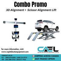 3D alignment machine + Scissor alignment car lift / car hoist