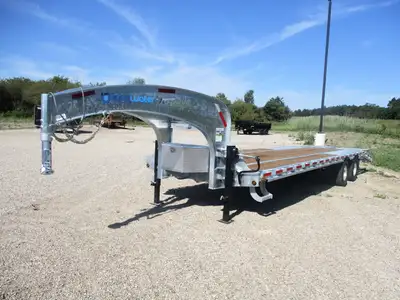 K-Trail Gooseneck Flat Bed Trailers 102in. x 25' starting at $29,180.00 or $583.54/month! The Deck S...