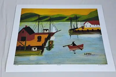 Maud Lewis "Harbour" Numbered Print 25/500, View more