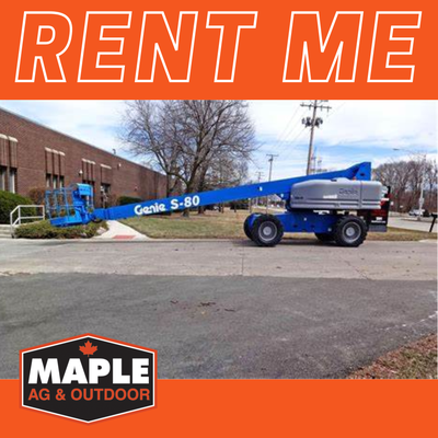 Contact Maple Ag & Outdoor for all your rental needs. We have boom lifts, scissor lifts, tow behind...