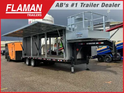 New 2026 Trailtech TD212 Gooseneck - 26 ft. Modular Drone Trailer Modular galvanized structure Compa...
