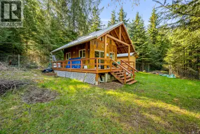 Set on 10 private acres, this special Cortes Island property offers peaceful off-grid living with fu...