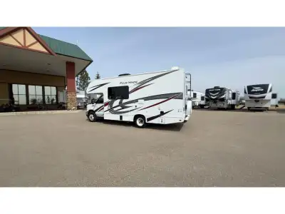 Thor Motor Coach Four Winds Class C gas motorhome 22E highlights: Queen Bed Cab Over Bunk 40in.in. T...