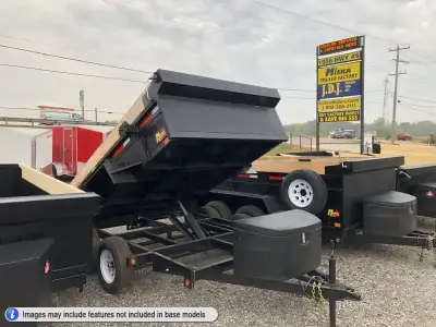 Miska 3.5 Ton Contractor Model Scissor Lift Dump Trailer Loaded with our Contractor Package and come...