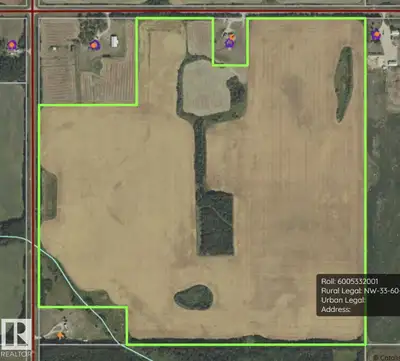 Approximately 138 acres top quality cropland just minutes from Bonnyville, offering an excellent ble...