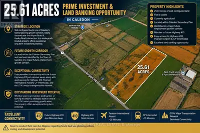 Motivated Seller! VTB Available. Exceptional opportunity to acquire 25.61 acres of flat, well-config...