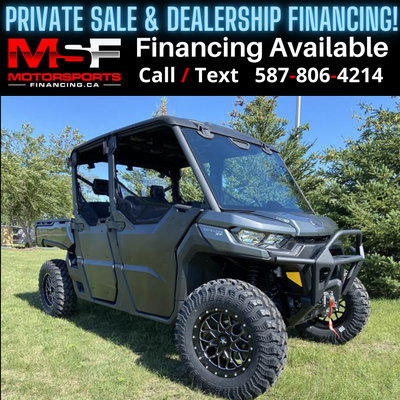 Welcome to Motorsports Financing - Kelowna! 2022 Can am Defender Engine: 850