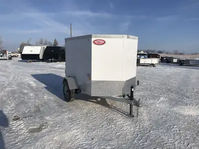 CANADIAN MADE GALVANIZED COMPACT CARGO 4' X 6' ENCLOSED CARGO TRAILER! The Canadian Made Compact Car...