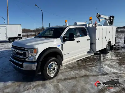 Countryside Fleet 2022 Ford F550 CrewCab 4x4 Service Truck + 6.7L PowerStroke Diesel + 4x4 W/ AutoMa...
