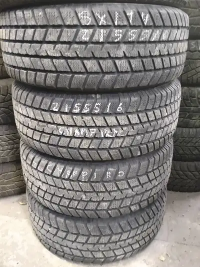 set of 4 215/55/16 Champiro snow tires with 5x114.3 steel rims ___________________ We offer a large...