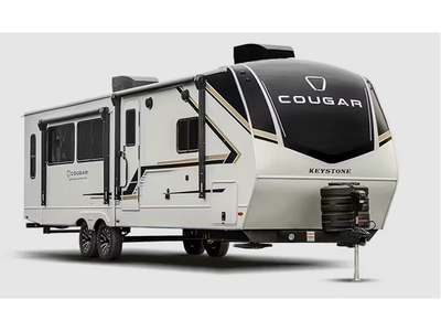 Keystone Cougar Western Elevation travel trailer 28BHWE highlights: Double-Size Bunks Large Slide Ou...