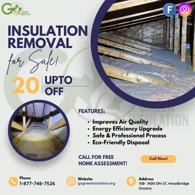 Insulation Removal for Sale !!, View more