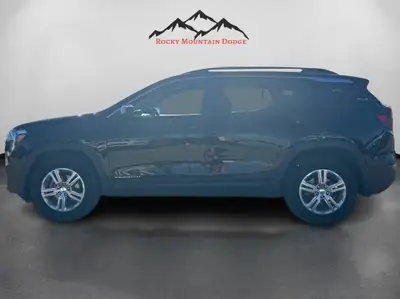 Meet the 2024 GMC Terrain AWD SLE in black, a capable SUV that offers all-wheel driving confidence o...