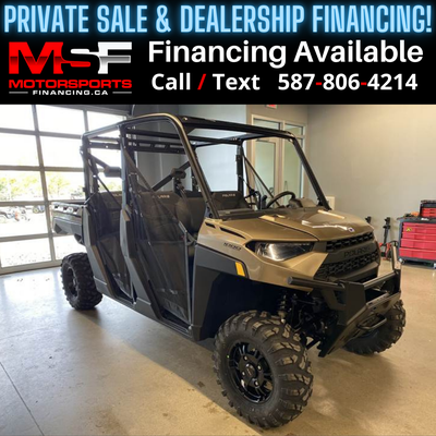 Welcome to Motorsports Financing - Kelowna! 2023 Polaris Ranger Engine: 850