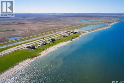Lakefront lot for sale in Sunset Acres Resort on the east shore of Last Mountain Lake, Saskatchewan....
