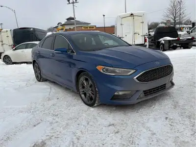 2017 FORD FUSION SPORT AWD TWIN TURBO V6 CLEAN CARFAX LOADED CERTIFICATION INCLUDED !!!!! 3 MONTH /...