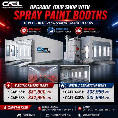 CAEL Automotive Spray Paint Booths Professional Finish. Proven Performance. Transform your auto body...