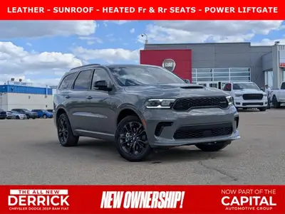 The pre-owned 2026 Dodge Durango GT Plus AWD in Destroyer Grey with a Black interior delivers bold s...