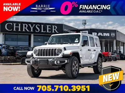 Welcome to Barrie Dodge Chrysler Jeep. The 2026 Jeep Wrangler is a brand new, rugged 4x4 SUV designe...