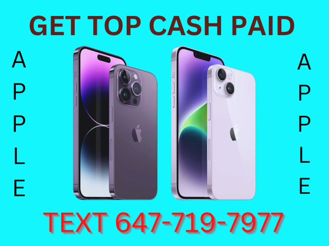 Get Cash for iphones 15 pro, 15 pro max, 15 plus, 15, 14 . in Cell Phones in Mississauga / Peel Region