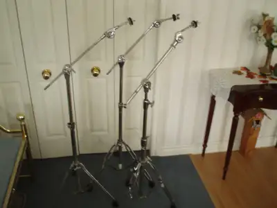DRUM SET -- BOOM CYMBAL STANDS -- EXCELLENT CONDITION, View more