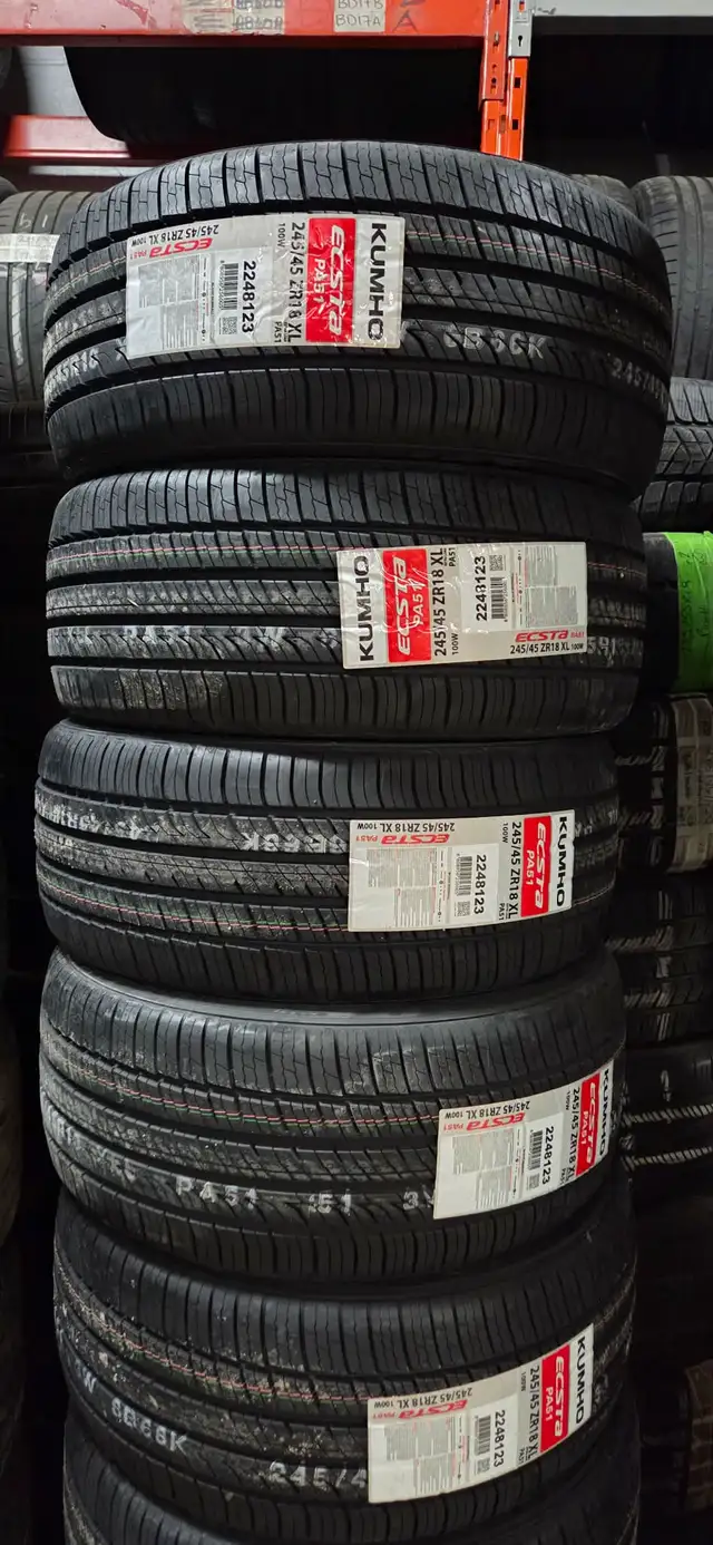 245/45R18 KUMHO PA51 ALL SEASON TIRES! FULL SET PRICE! in Tires & Rims in Markham / York Region - Image 2