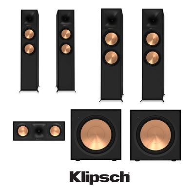 Klipsch 5.2 Surround Sound Speaker Home Theatre With Subwoofers, View more