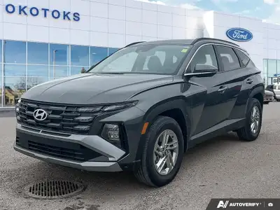 This Amazon Grey 2025 Hyundai Tucson Preferred is a nearly new SUV that has just arrived at our deal...