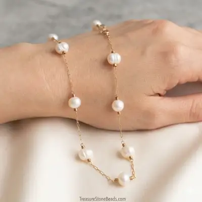Pearls, beaded chain - Bead Market Edmonton, May 2, View more