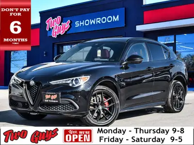 2021 Alfa Romeo Stelvio Ti Sport Vulcano Black Metallic *NERO EDIZIONE PACKAGE*, *ACTIVE DRIVER ASSI...