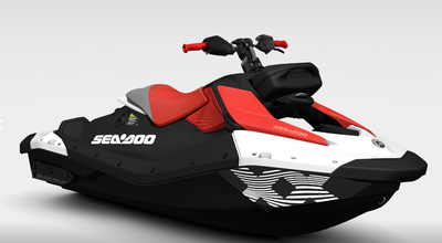 2026 Sea-Doo Spark Trixx for 1 - Dragon Red / Bright White - Audio The 2026 Sea-Doo Spark Trixx for...