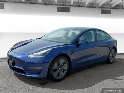 The 2021 Tesla Model 3 offers LED auto-leveling headlights, a panoramic sunroof, and aluminum wheels...