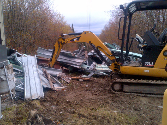 Mini excavator and skid steer for hire in Excavation, Demolition & Waterproofing in Sault Ste. Marie