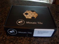 Mosaic case of 10 tiles for floor or wall (New) White with Black