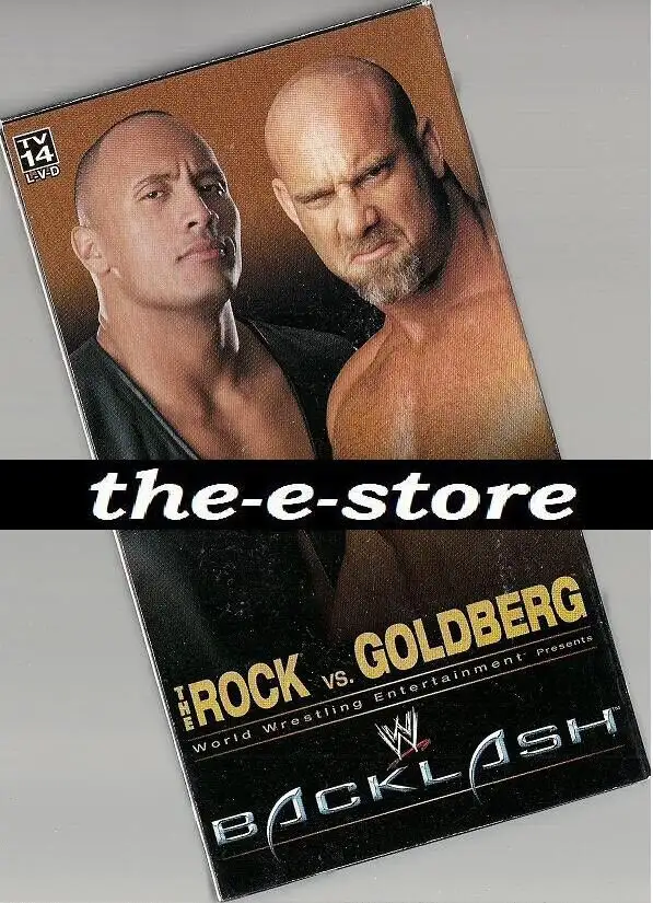 Wrestling VHS/DVD 2003 - BACKLASH. WWE/WWF/WCW/NWA/TNA/UFC.