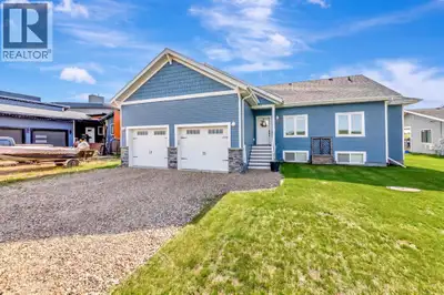 Waterfront living just 10 minutes from Lloydminster. This unique raised bungalow is located in a sou...