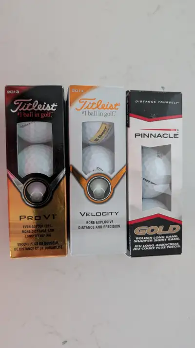 3 Sleeves of New Golf Balls, View more