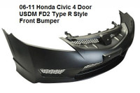 instock 06-11 Honda Civic 4 Door USDM FD2 Type R Style Front Bum