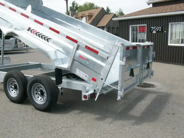 2025 K-Trail DOMPEUR 82in. X 14' 2 ESSIEUX 7000LB. CONTRACTEUR U in Cargo & Utility Trailers in Laval / North Shore - Image 13