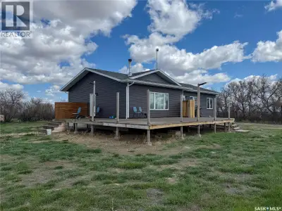 Welcome to your perfect country escape! Nestled on 9.73 acres just 12km north of Hazlet, SK, this st...