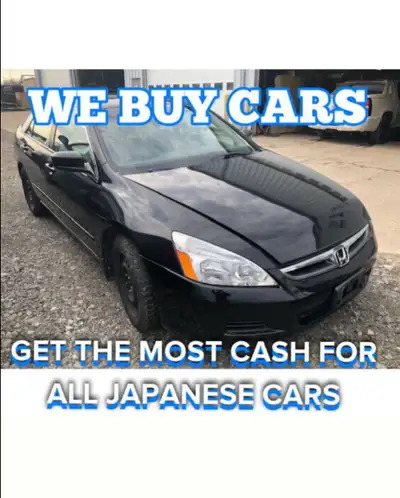 We Pay Cash For All Kinds Of Scrap & Used Car | Any Make Or Model | Same Day Pick Up 647-530-1901 CA...