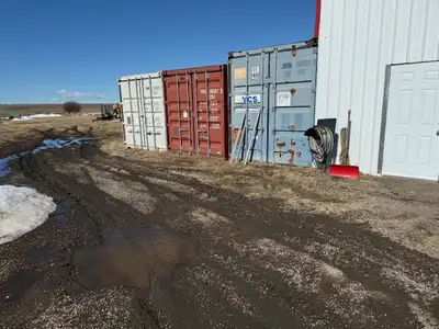 Available for rent is 40’ storage containers in a secure, conveniently located 3 KM east of Sherwood...